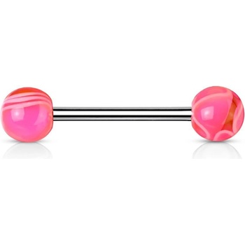 Šperky4U piercing do jazyka akrylát PJ01096-P