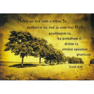 Pohľadnica: Neboj sa, veď som s tebou Ja...