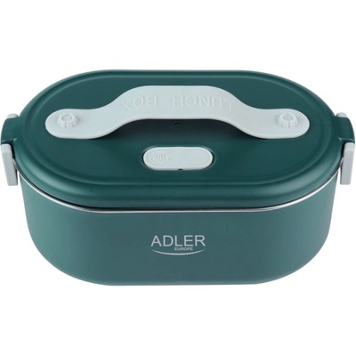 Adler Електрическа кутия за обяд Adler AD 4505, 800 ml, До 50C, Стоманен съд за храна, Зелен (AD 4505)