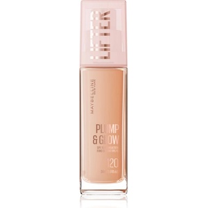 Maybelline new york Lifter Plump & Glow озаряващ фон дьо тен за естествен вид цвят 120 30ml