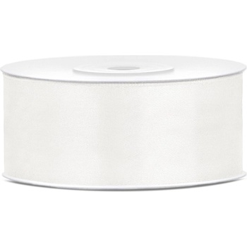 Party Deco Сатенена панделка, светло кремава, 25мм/25м