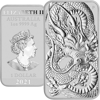 Perth Mint Dragon Silver 1 Oz