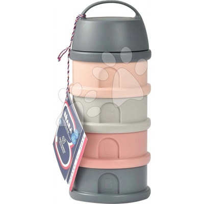 Beaba súprava téglikov na sušené mlieko Mineral Grey Pink