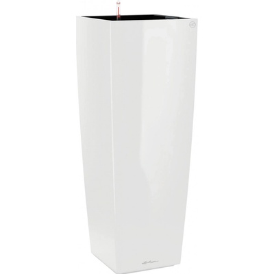 Lechuza Květináč Cubico Alto Premium bílá lesklý 40 x 40 x 105 cm – Hledejceny.cz