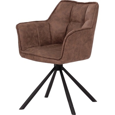 ЕВРОМАР Трапезен стол К-347 кафяво / черно