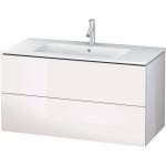 Duravit L-Cube - Шкафче за умивалник 55x102x48 см, 2 чекмеджета, лъскаво бяло LC624202222 (LC624202222)