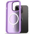 Pouzdro AlzaGuard Matte Case Compatible with MagSafe iPhone 14 Pro světle fialové