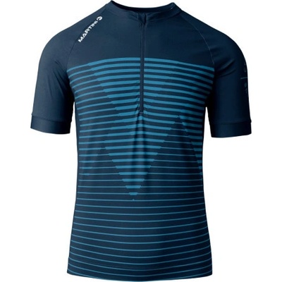 Martini Sportswear FLOWTRAIL HALFZIP SHIRT DYNAMIC tmavo modrá Pánske