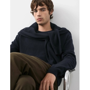 Marks & Spencer Суитшърт от чист кашмир с деколте до врата Marks & Spencer морско синя Marks & Spencer | Sin | МЪЖЕ | S REG