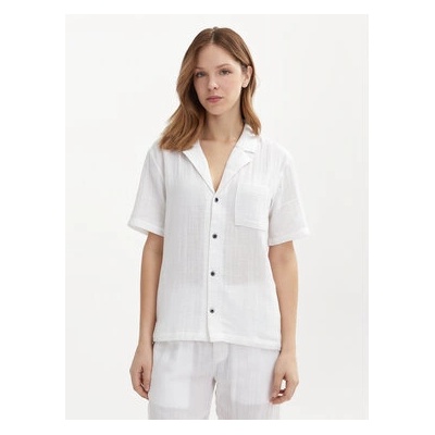 Calvin Klein Underwear Тениска на пижама 000QS7137E Бял Relaxed Fit (000QS7137E)