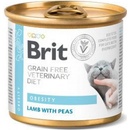 Brit Veterinary Diets Cat GF Obesity Lamb with Peas 0,2 kg