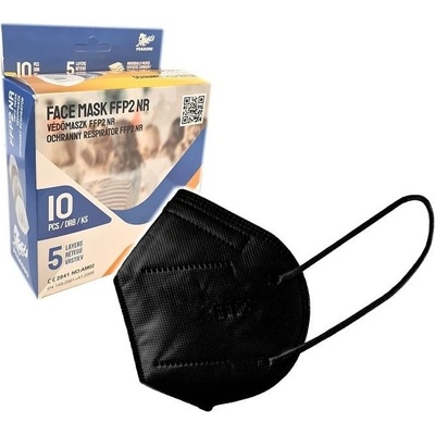 Pegasus respirátor na tvár FFP2/KN95 Čierný 10 ks