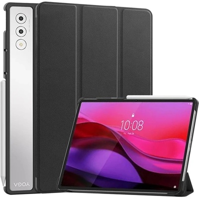 Gigapack Lenovo Yoga Tab Plus GIGAPACK Tok стоящ, с кожен ефект, активен FLIP, държач за настолен компютър, ЧЕРЕН GP-174163 (GP-174163)