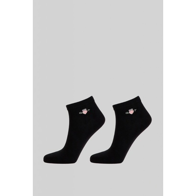 Gant ponožky SHIELD ANKLE SOCKS 2-PACK čierna