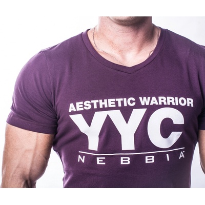 Nebbia Atheltic Logo tričko 730 Burgundy