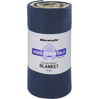 Result Winter Essentials Jemná rychleschnoucí flísová deka s úpravou proti plstnatění modrá námořní 175x140 RT39