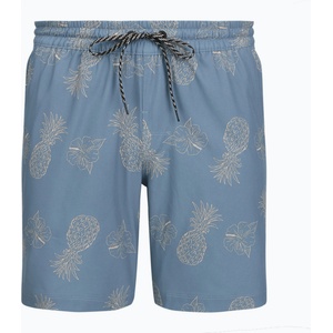 Hurley Мъжки плажни шорти Hurley Pineapple Volley Swim Short Blue/Brown