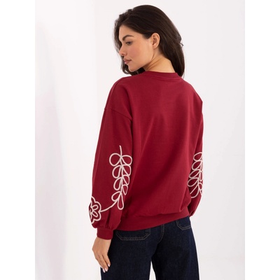 Blouse-RV-BZ-A825.48-burgundy modrá biela tmavočervená RELEVANCE 5906694050305
