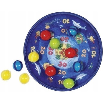 Goki Terč na suchý zip s 12 míčky Oceán