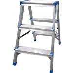 DRABEST Стълба алуминиева двустранна домакинска drabest 2х3 125 кг (03082300)