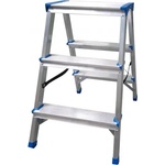 DRABEST Стълба алуминиева двустранна домакинска drabest 2х3 125 кг (03082300)