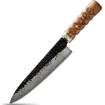 HARAHU Дамаски кухненски нож KE-37347 - Chef / Кафяв KP37347