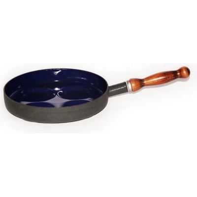 BELIS Lívanečník smaltovaný 24cm s dřevěným držadlem STABIL EXTRA