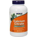 NOW NOW Calcium Citrate Minerals and Vitamin D-2, 250 Tablets