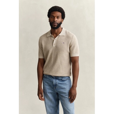 Gant Блуза с яка Gant Men's Short Sleeve Polo Shirt - Oat Melange 198