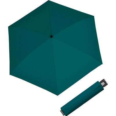 Derby Fiber Magic Compact Teal plne automatický dáždnik Petrol