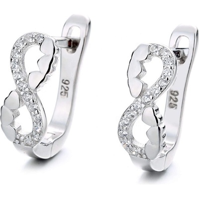 Silenti Jewelry Сребърни обеци "Безкрай