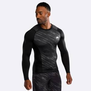 Venum | Официален Вносител за България Рашгард Venum Rapid Long Sleeve - Black/Storm Grey - XXL