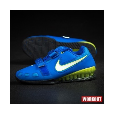 Nike Romaleos 2 Weightlifting Shoes - Hyper Cobalt / Electric Yellow-Black