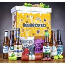 Beerboxeo darčekové balenie plné NEALKO pivných špeciálov a mäsa