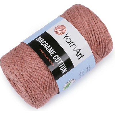 Pletací příze Macrame Cotton 250 g Varianta: 28 (792) starorůžová tmavá, Balení: 1 ks 44265/89686/212325