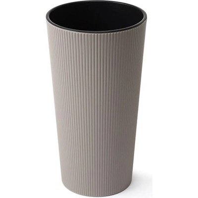 LAMELA Květináč LILIA JUMPER proužek 19 x 36,4cm taupe