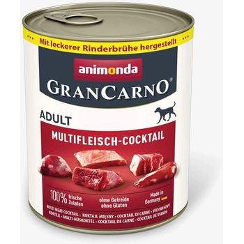 Animonda GranCarno Original Adult with Multimeatcocktail -Консервирана храна за израснали кучета с три вида месо, 800 гр