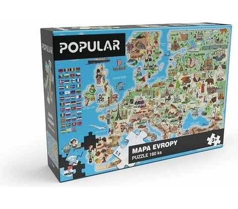 Popular Mapa Evropy 160 dielov