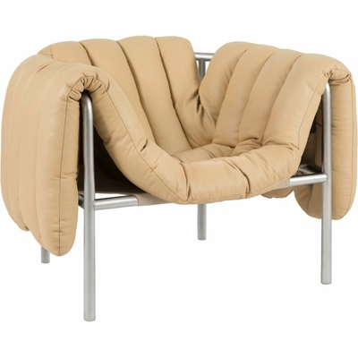 Hem Puffy Sand Leather / Stainless Steel