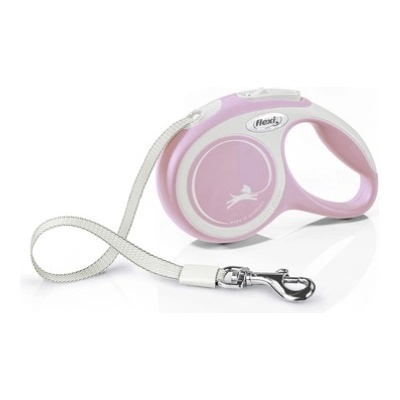 flexi Comfort XS- Автоматичен повод за кучета 3м лента, до 12кг, розов