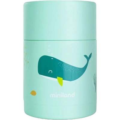 Miniland Термос за храна Miniland - Ocean, 600 ml, Кит (89618)