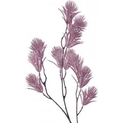 Umělá rostlina větvička s růžovými květy – 88 cm