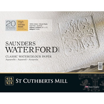 St Cuthberts Mill Saunders Waterford Rough Скицник 20 41 x 31 cm 300 g High White (T46630051011E)
