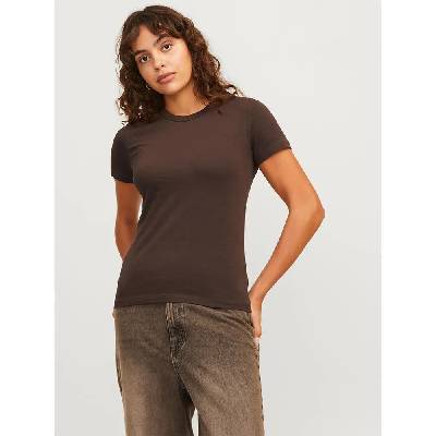 Тениска Jack & jones Gigi Str JJXX short sleeve T-shirt - Brown (Seal Brown)