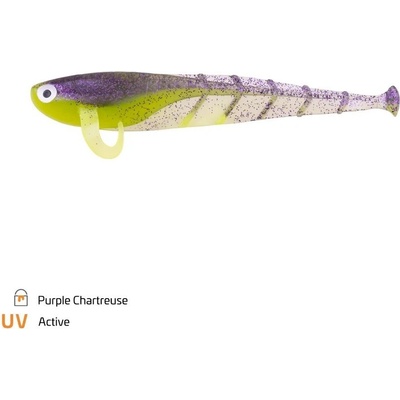 Zeck Gumová nástraha Zander Quappie 10cm 3ks - Purple Chartreuse