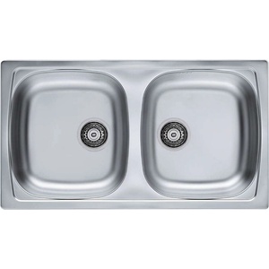 Alveus Basic - Мивка 78x44 см, от неръждаема стомана 1049232 (1049232) Мивка за вграждане