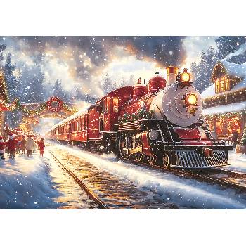 Trefl Пъзел Trefl от 1000 части - Коледен влак (99302)