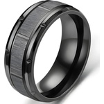 HARAHU Пръстен TR-17144 - Черен / 59mm KP17144