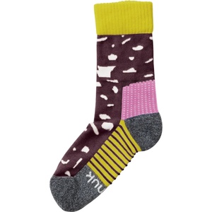 Namuk Детски мериносови чорапи Namuk Kid's Peak Merino Hiking Socks Walking socks - Mulberry / Canary - размер 31-34 (EU) (201-6844-0913)