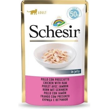 Schesir Cat Adult kura šunka 50 g